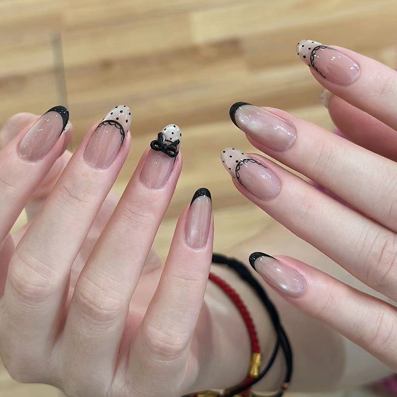 Sweet Girl Wearing Fake Nails