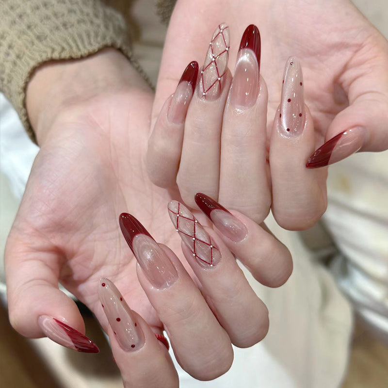 Sweet Girl Wearing Fake Nails